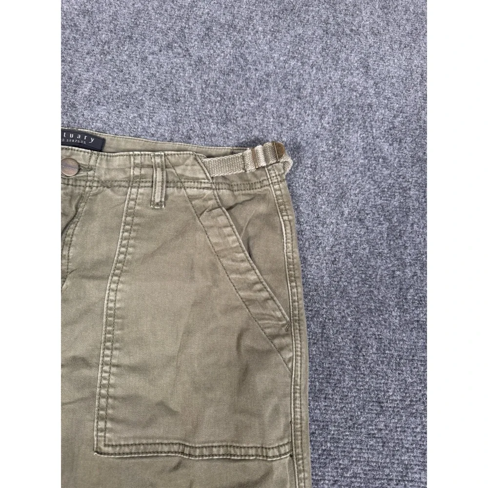 Sanctuary ReIssue Cargo Pants Womens Large Green Wide Leg Utility Adjustable - Picture 6 of 16